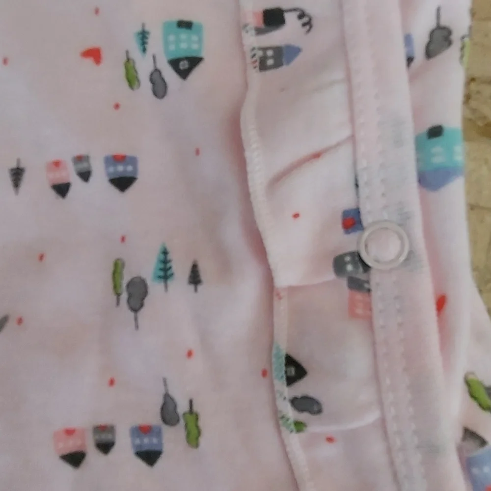 NWT Adorable Kid's Pink Neighborhood Print One Piece ~sz 6M